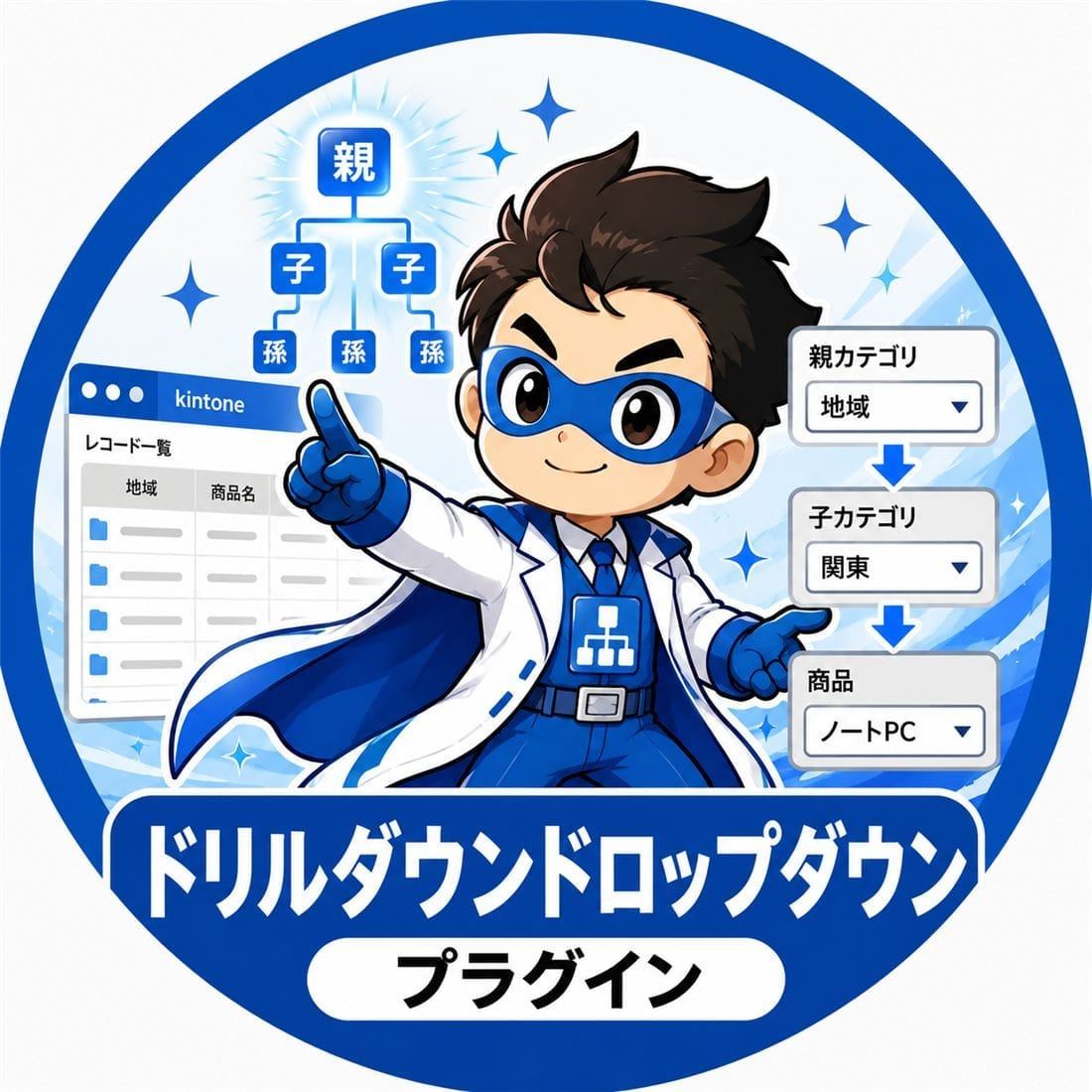 ドリルダウンドロップダウンプラグイン