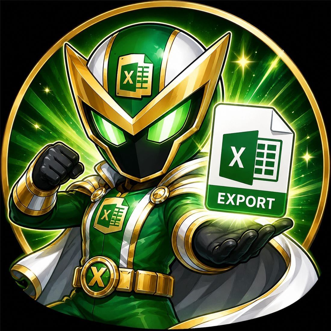 Excelエクスポートプラグイン装着後のイメージ